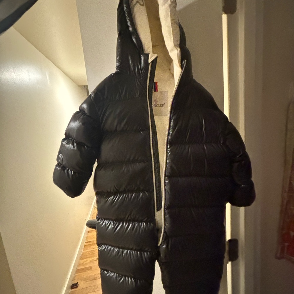 Moncler baby Black Puffer Coat